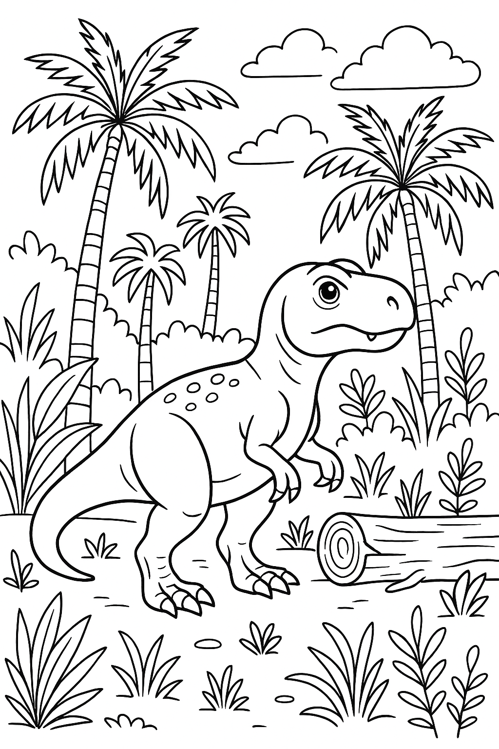 Dinosaur coloring page
